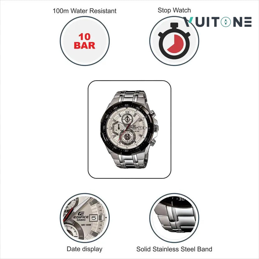 Chronograph White Dial Men's Watch - EFR-539D-7AVUDF(EX192)
